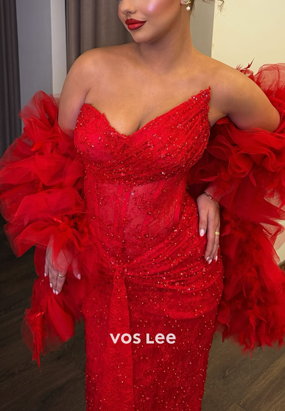 Sexy Sweetheart Fully Diamonds Mermaid Evening Dress Long Prom Dress With Crystals