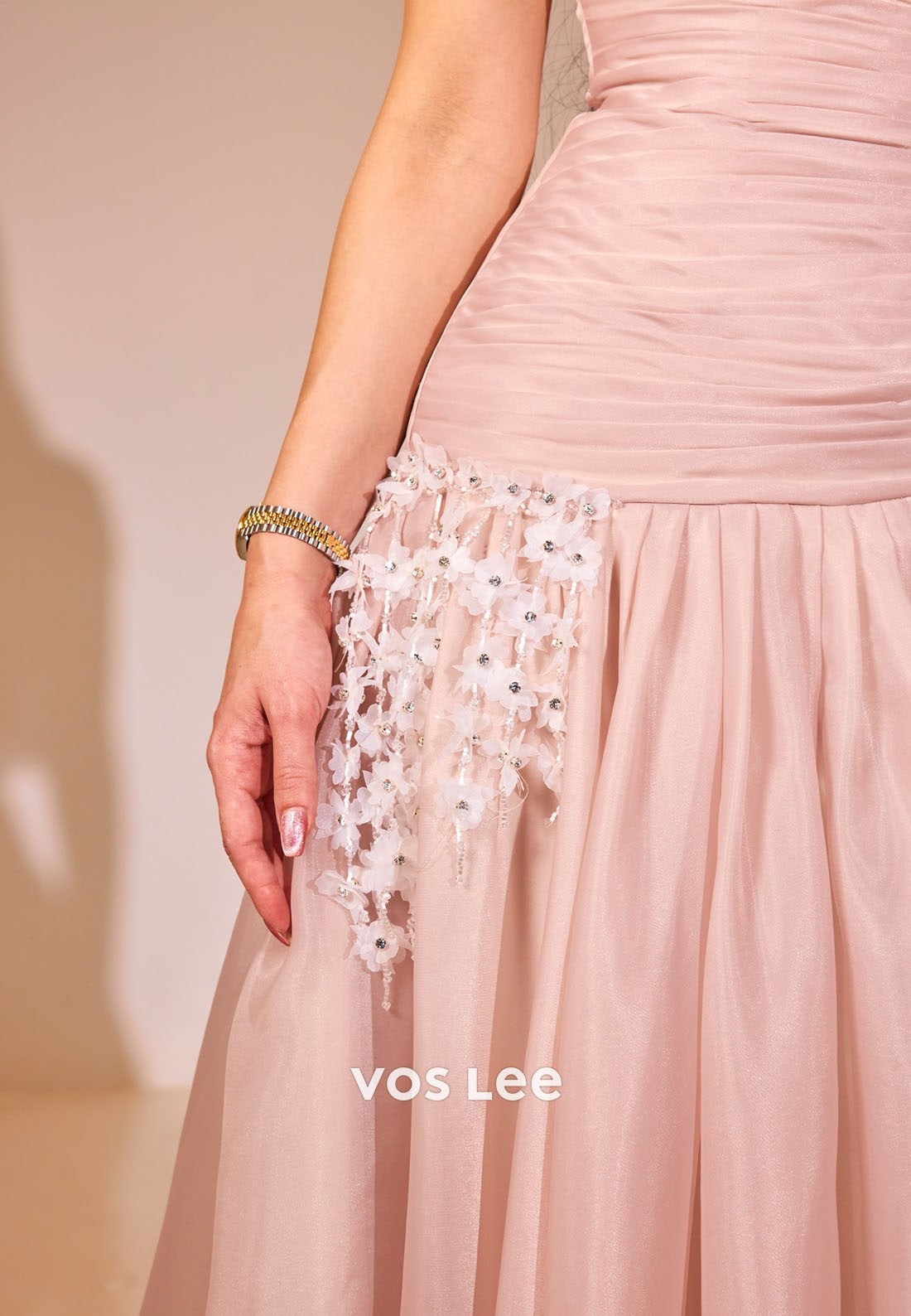 Blush Pink Off Shoulder A-Line Prom Dress, Lace Applique Formal Evening Gown for Women