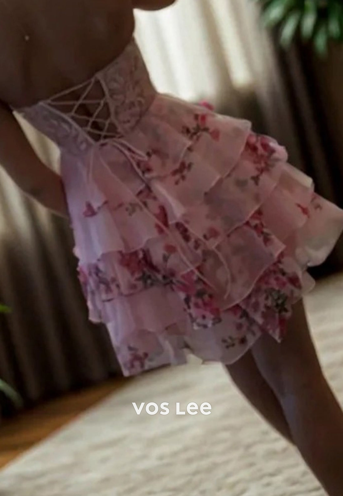 A-Line Sweetheart Appliques Lace Strapless Homecoming Dresses with Tiered