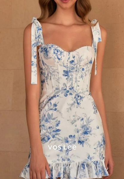 Sexy & Hot Spaghetti Straps Sweetheart Mermaid Homecoming Dresses