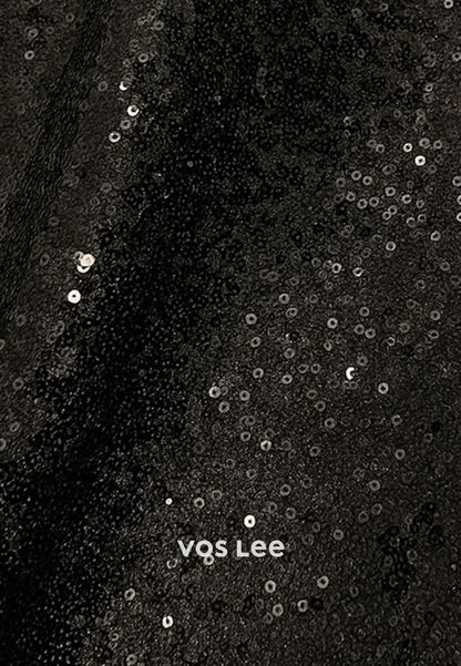 Glitter V-Neck Sequin Floor-Length Trumpet Evening Gowns  