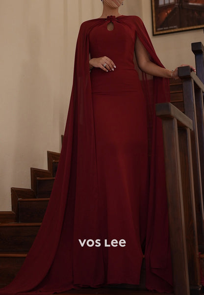 Elegant & Luxurious Flowers Embellished Mermaid Evening Dresses with Sweep Train
