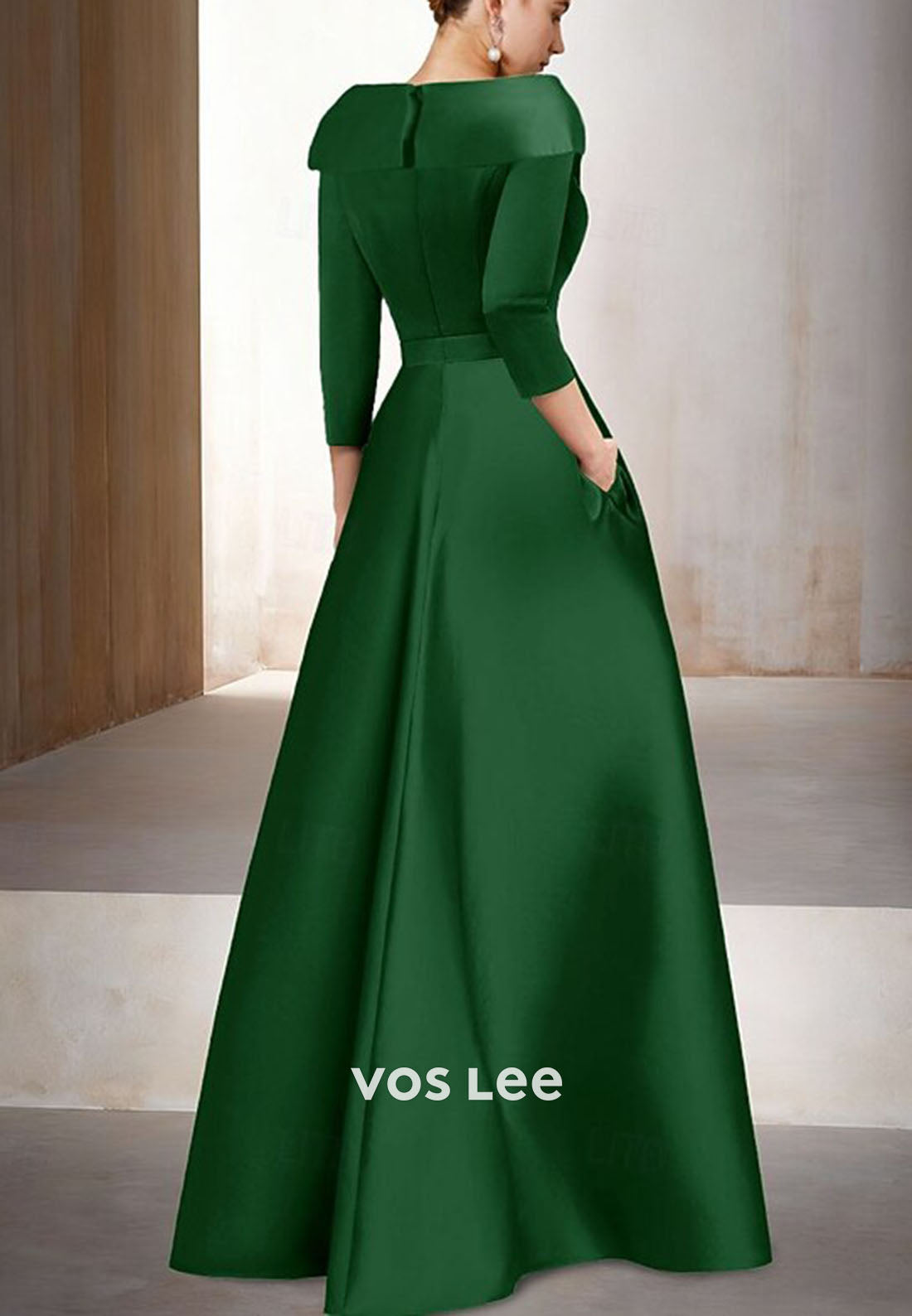 Elegant Half Sleeves Sheath Sequins Evening Dress mother Dress For Wedding